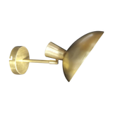 SMITH&SMITH Lighting Sydney Leslie Brass Sconce Wall Light side profile view