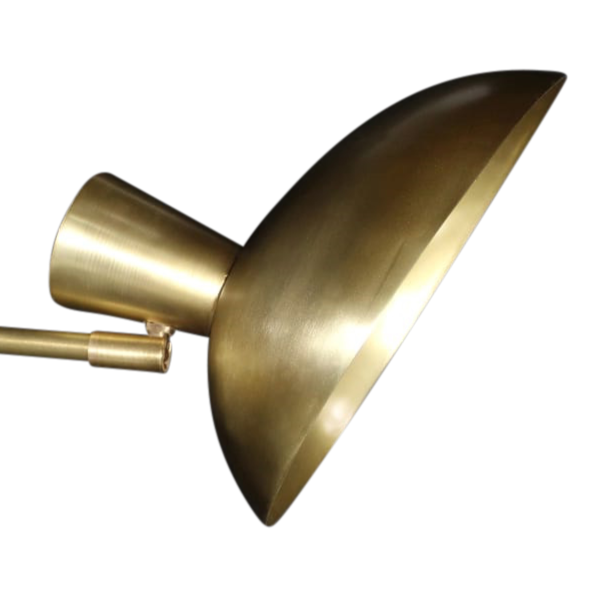 SMITH&SMITH Lighting Sydney Leslie Brass Sconce Wall Light close up view