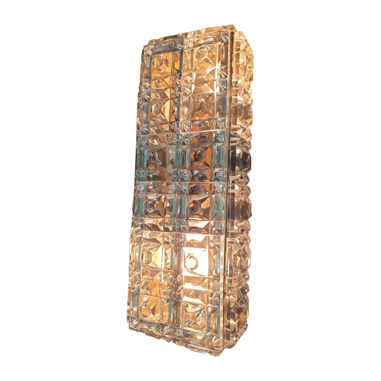  SMITH&SMITH Lighting Sydney Marks Glass Crystal Wall Lamp profile view