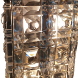SMITH&SMITH Lighting Sydney SMITH&SMITH Lighting Sydney Marks Glass Crystal Wall Lamp close of view og glass pattern