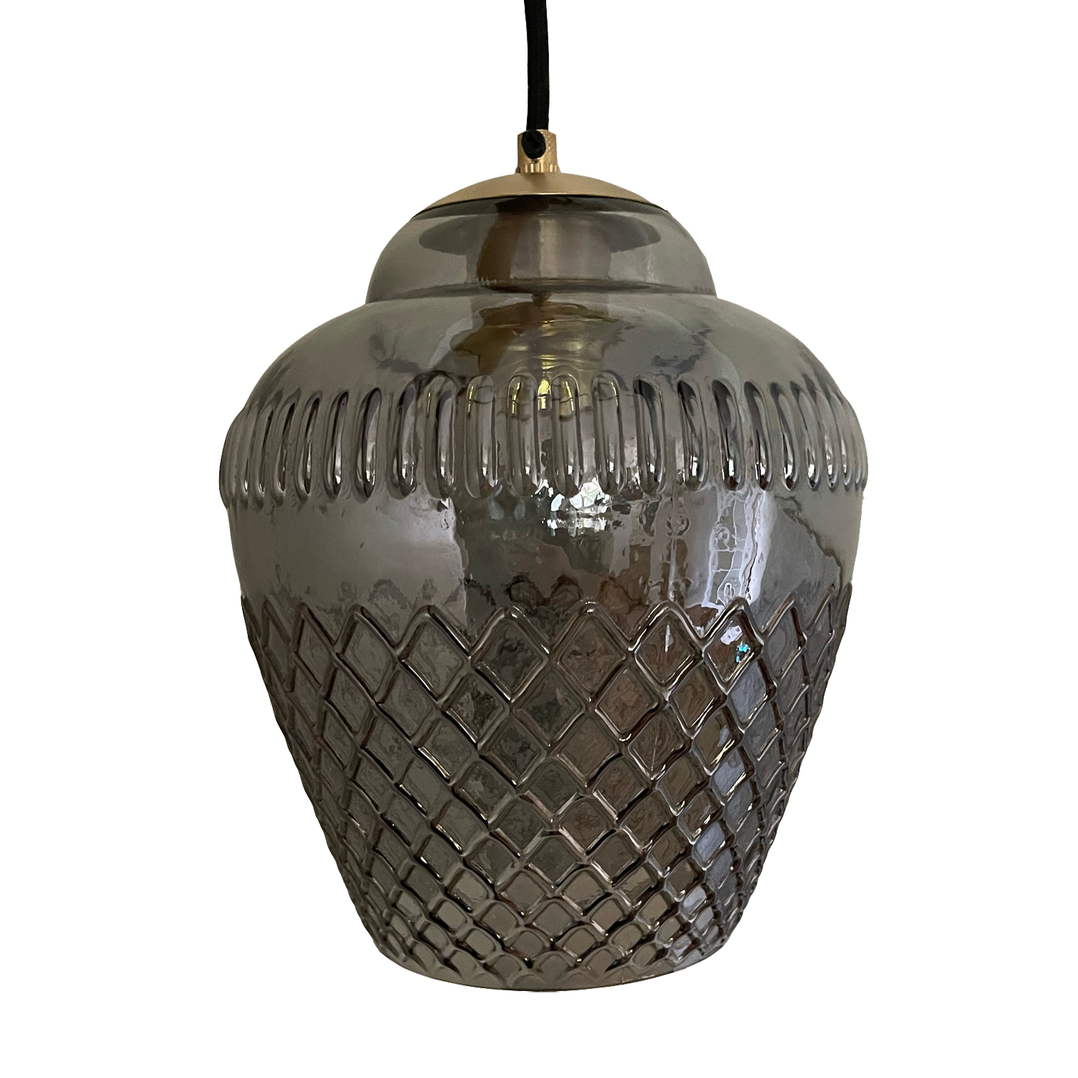 SMITH&SMITH Lighting Sydney Zarz Pendant Lamp in smoke glass