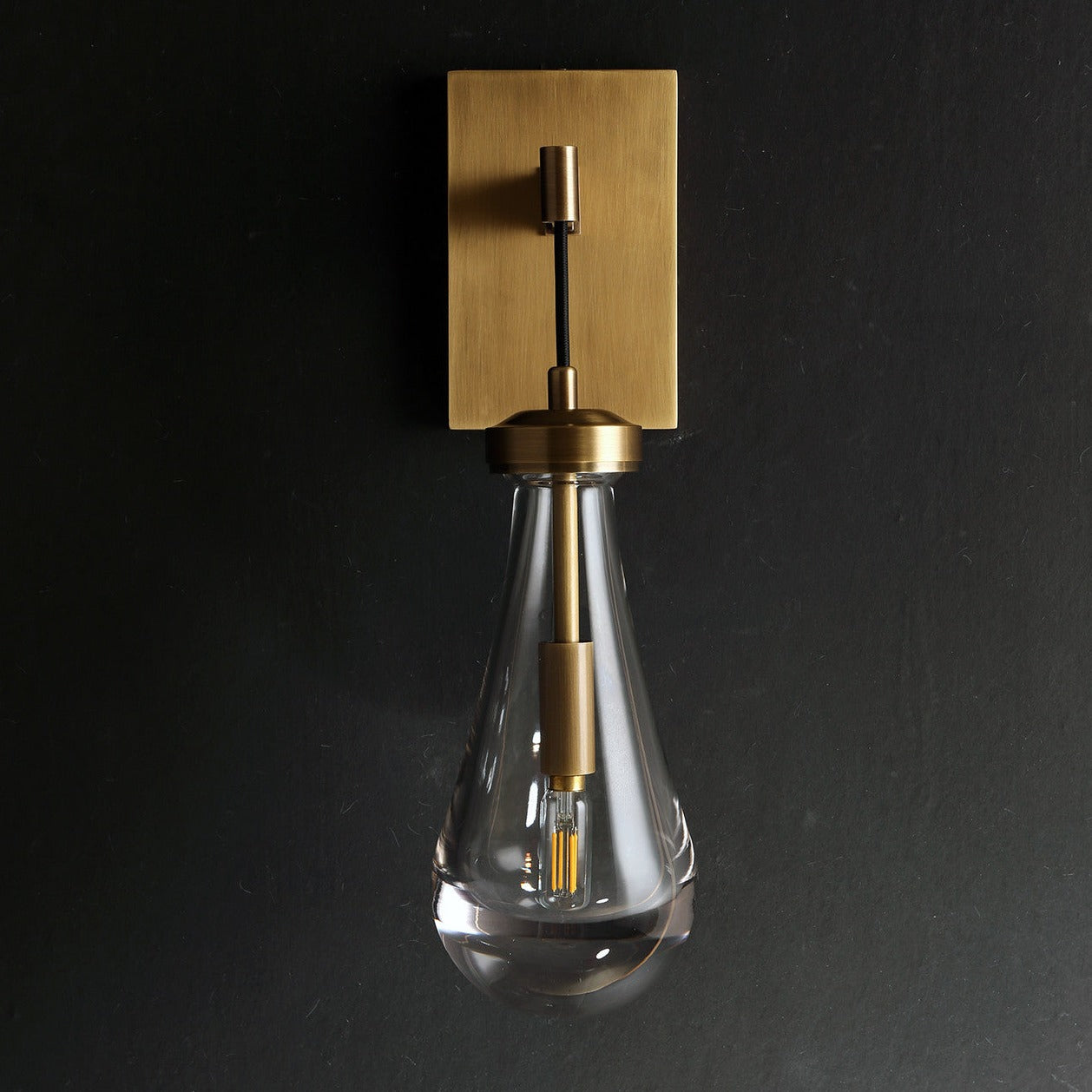 May Glass Teardrop Wall Lamp