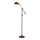 SMITH&SMITH Adjustable Floor Lamp in Florentine Bronze Finish (57025FLBR Calais)