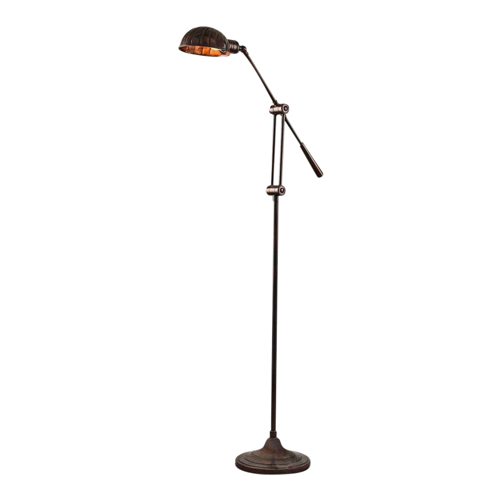 SMITH&SMITH Adjustable Floor Lamp in Florentine Bronze Finish (57025FLBR Calais)