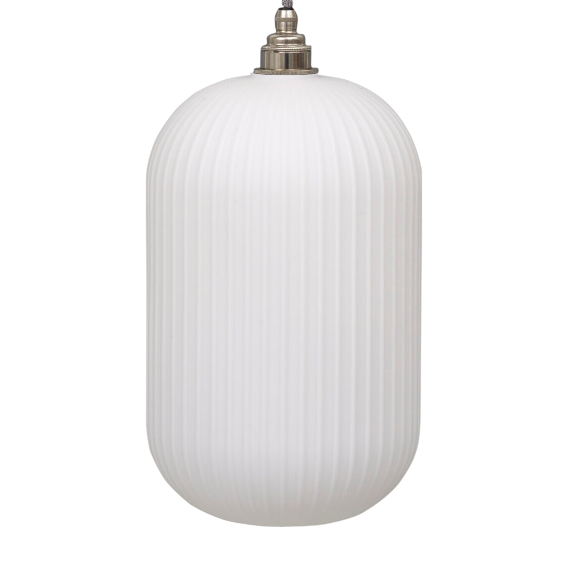 SMITH&SMITH Lighting Sydney Reffro Rippled Opal Glass Column Pendant Lamp