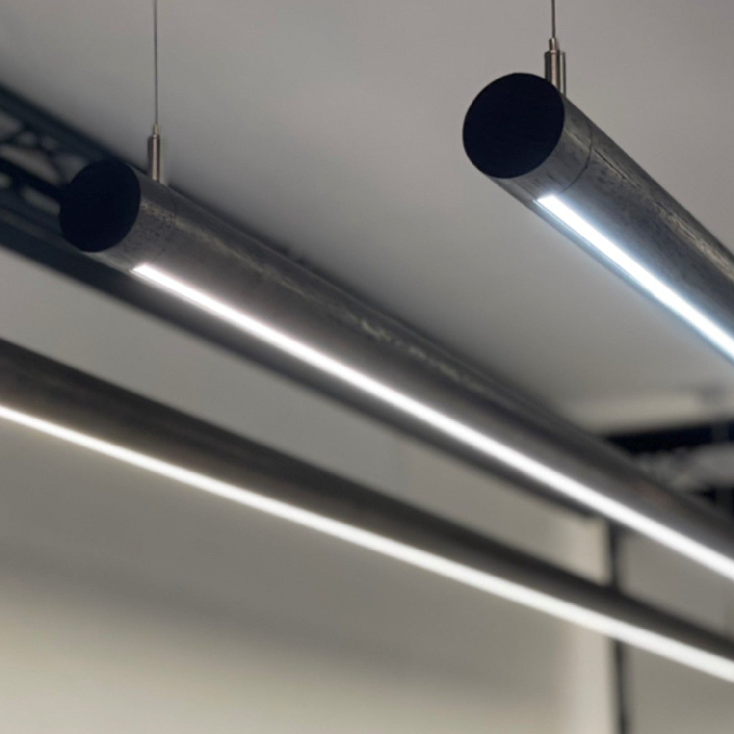 Simpson Australian Timber Linear LED Pendant Lamp (Black Finish)