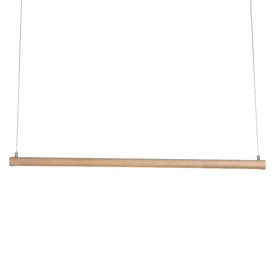 Simpson Australian Timber Linear LED Pendant Lamp - Natural Finish