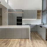SMITH&SMITH Simpson Timber Linear Pendant Lamp Natural Finish - Northern Beaches Sydney 2021 - front view