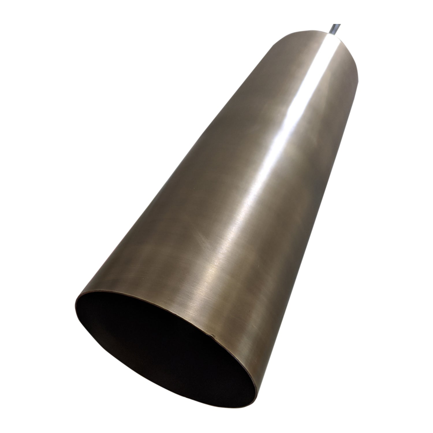 Bruges Antique Solid Brass Cylinder Pendant Lamp.