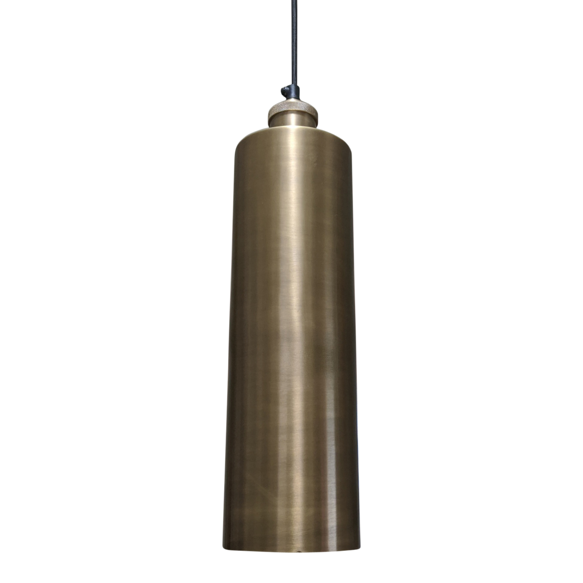 SMITH&SMITH Lighting Sydney Bruges Antique Brass Cylinder Pendant Lamp Drawing