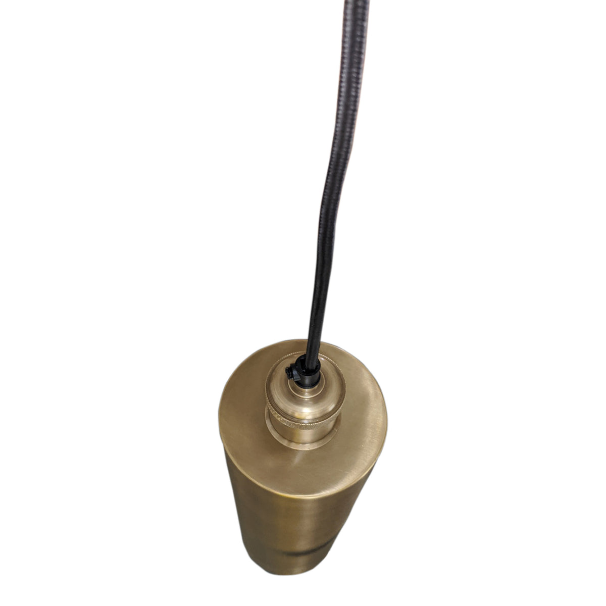 Bruges Antique Solid Brass Cylinder Pendant Lamp.