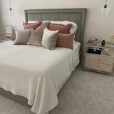 SMITH&SMITH Zarz Crystal Glass Lights hanging as bedside lighting in this Australian bedroom setting insta