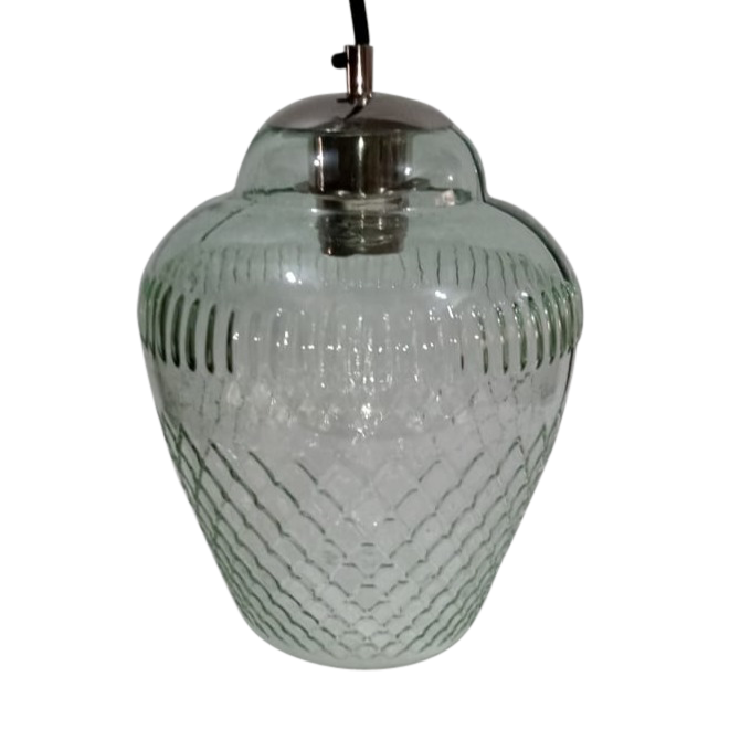 SMITH&SMITH Zarz Diamond Crystal Pale Green Pendant Lamp