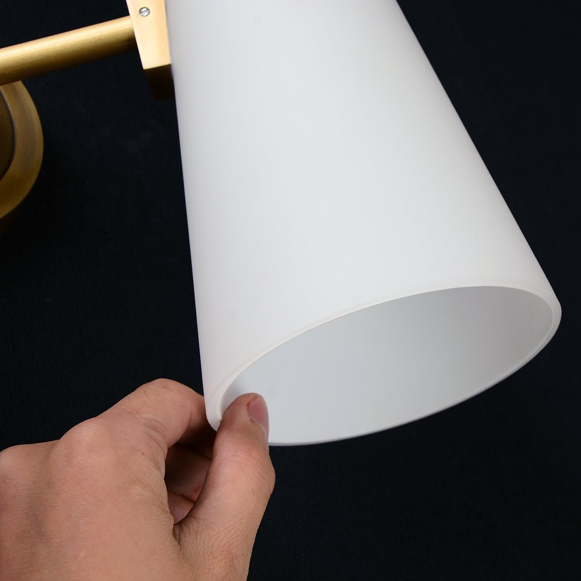 Willowbrook Brass and Glass Wall Lamp
