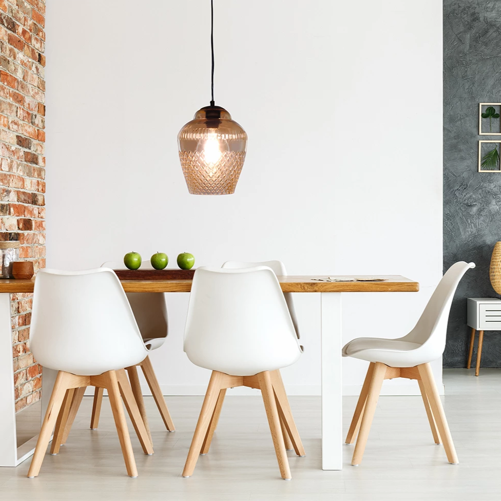 SMITH&SMITH Zarz Amber Glass Pendant Lamp insta