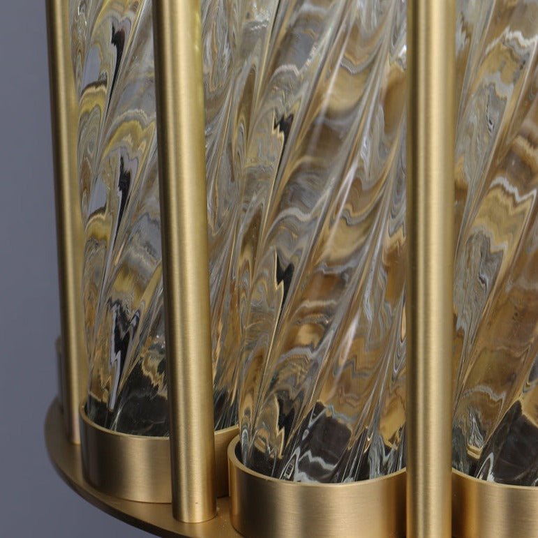 Hillston Spiral Glass Wall Lamp (D180mmx400mm)