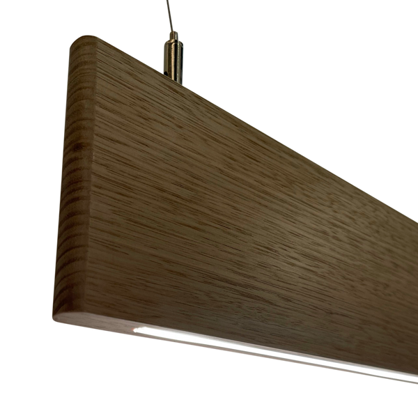 Eyre Australian Timber Linear LED Pendant Lamp (Black Finish)