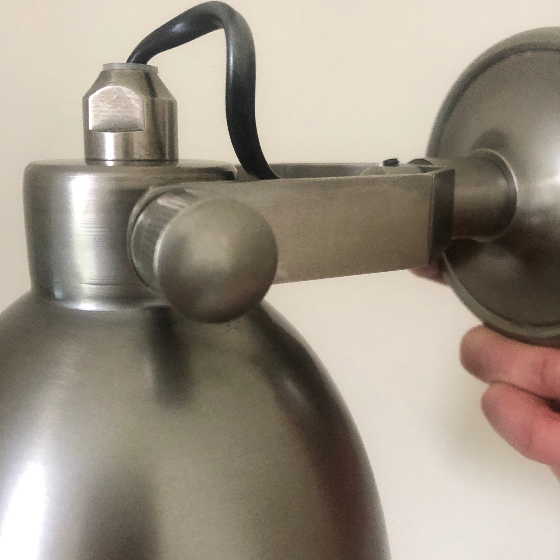 Florence Nickel Sconce Wall Light or Ceiling Light - Large