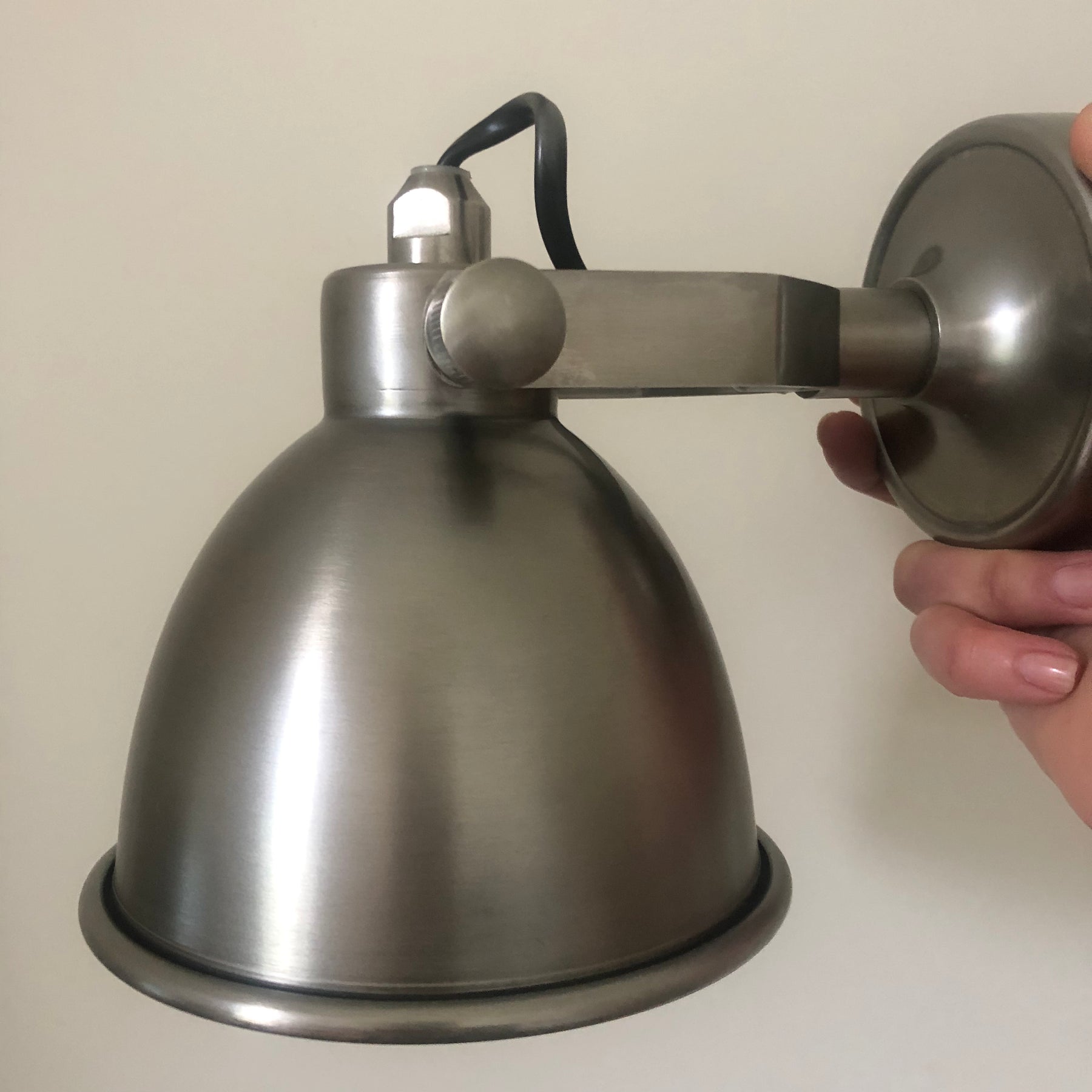 Florence Nickel Sconce Wall Light or Ceiling Light - Large