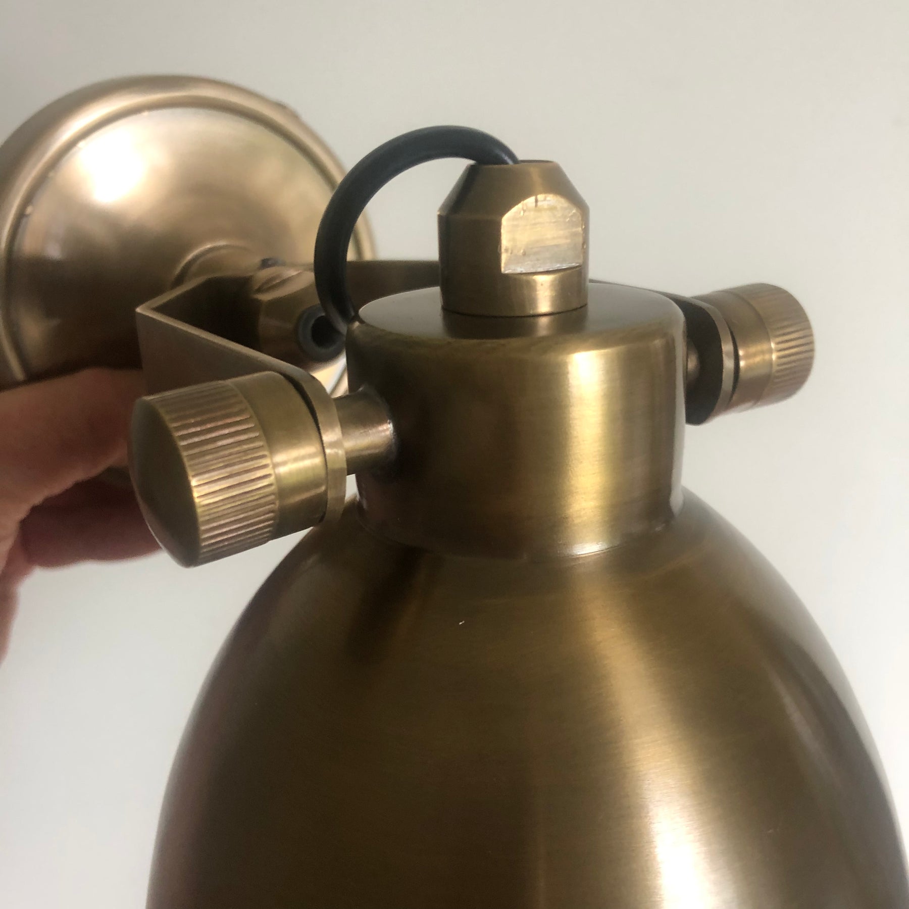 Florence Brass Sconce Wall or Ceiling Lamp - Large