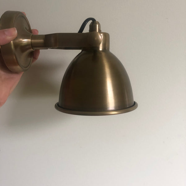 Florence Brass Sconce Wall or Ceiling Lamp - Large