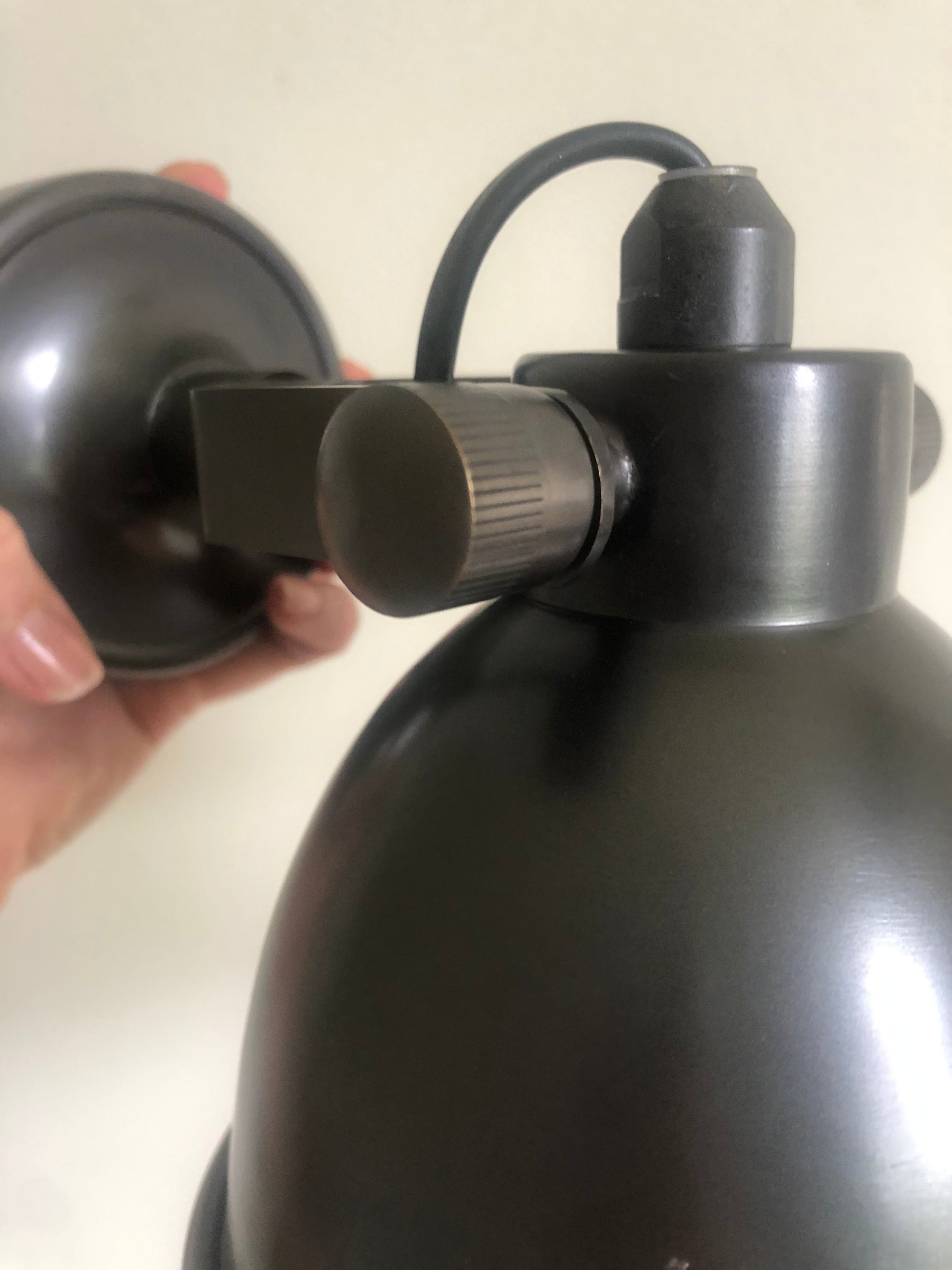 Florence Gun Metal Black Sconce Wall or Ceiling Lamp - Large