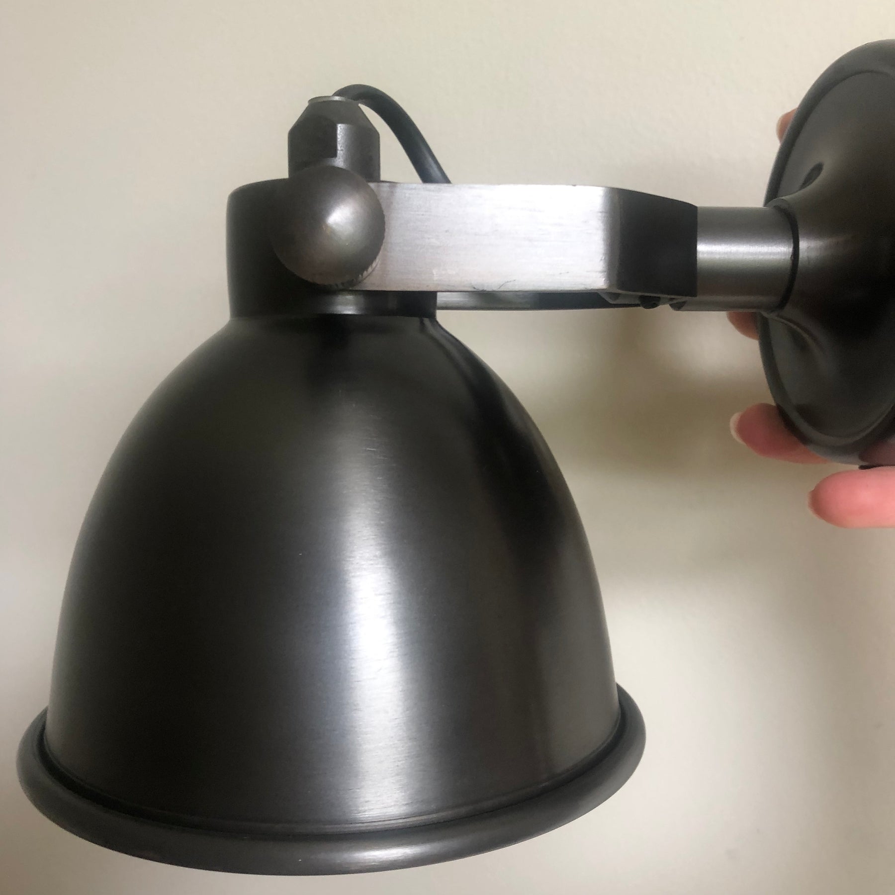 Florence Gun Metal Black Sconce Wall or Ceiling Lamp - Large