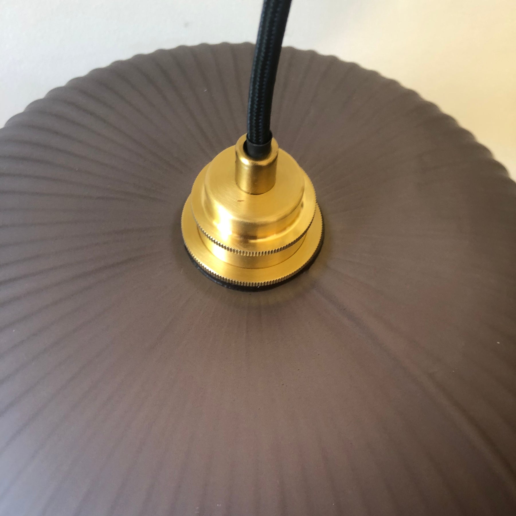 Ashter Hand-blown Lantern Pendant in Matte-Grey Glass