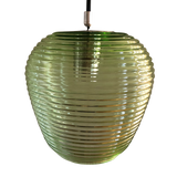 SMITH&SMITH Rippe Rippled Pendant in Pale Green Glass