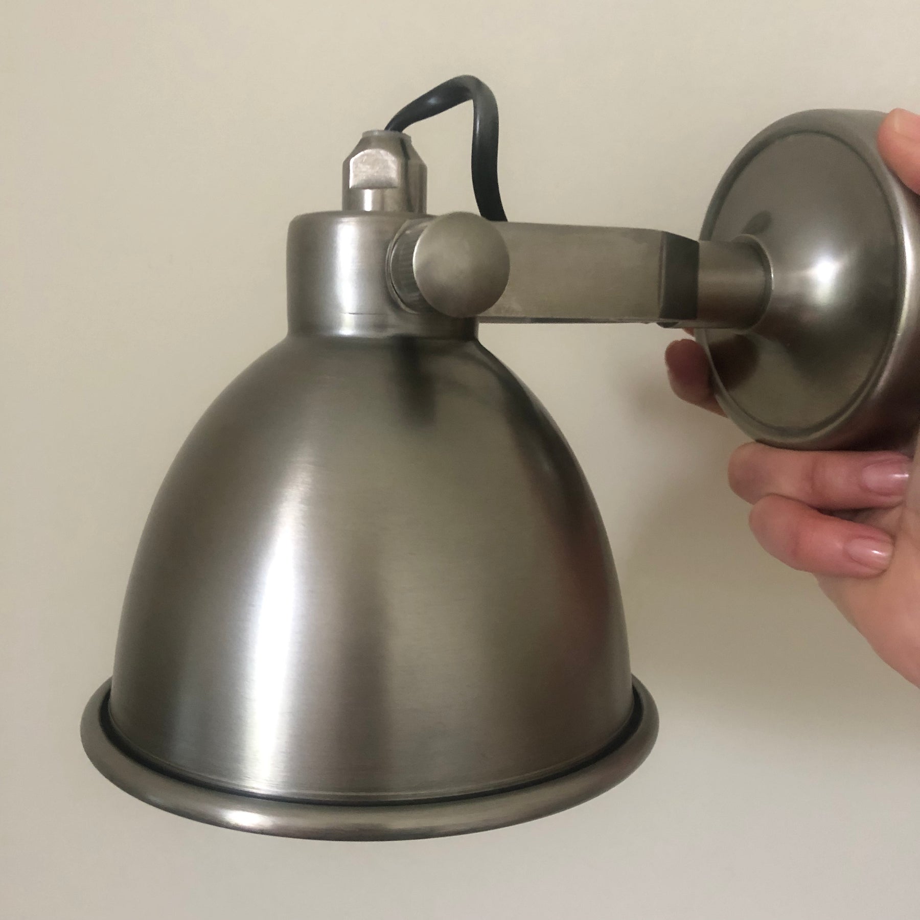 Florence Nickel Sconce Wall Light or Ceiling Light - Large